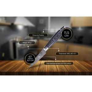 Kuro Shoto - Nóż do obierania SHIORI