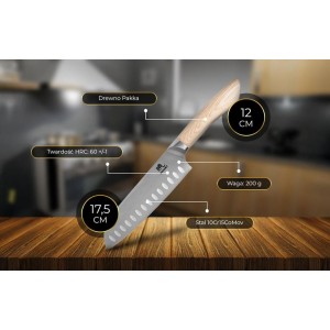 Shinogi Santoku - Uniwersalny, wielozadaniowy nóż szefa kuchni SHIORI