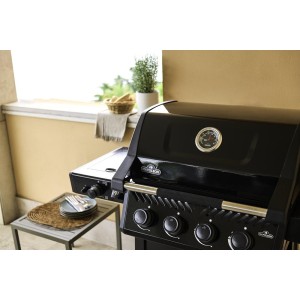 Nowość 2026! Grill gazowy Napoleon Freestyle PRO 425 DSIB z palnikiem bocznym Sizzle Zone, Czarny