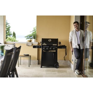 Nowość 2026! Grill gazowy Napoleon Freestyle PRO 425 DSIB z palnikiem bocznym Sizzle Zone, Czarny