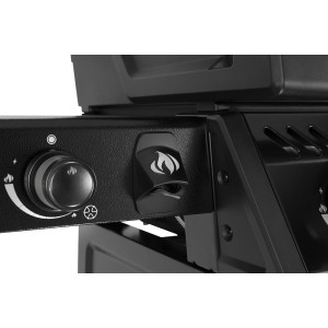 Nowość 2026! Grill gazowy Napoleon Freestyle 425 DSB z kuchenką boczną, Czarny