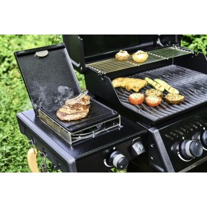 Nowość 2026! Grill gazowy Napoleon Freestyle 425 DSB z kuchenką boczną, Czarny