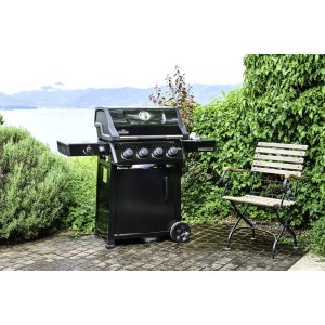 Nowość 2026! Grill gazowy Napoleon Freestyle 425 DSB z kuchenką boczną, Czarny