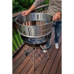 Nowość 2026! Grill węglowy Broil King Crown Kettle 57cm z pierścieniem kulinarnym