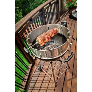 Nowość 2026! Grill węglowy Broil King Crown Kettle 57cm z pierścieniem kulinarnym