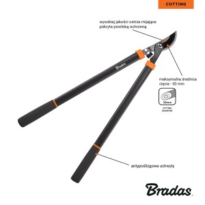 Sekator V-SERIES do gałęzi, ostrze mijające