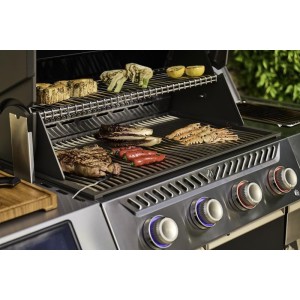 Nowość 2026! Grill gazowy Prestige PRO 500 RSIB z palnikiem rożna i palnikiem bocznym Sizzle Zone™, Czarny, WiFi