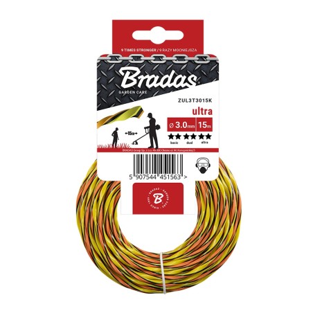 Żyłka ULTRA L3 twist, 1,6x15m Bradas