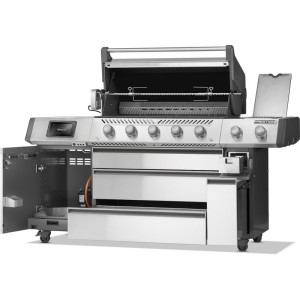 Nowość 2026! Grill gazowy Prestige PRO 665 RSIB z palnikiem rożna, palnikiem bocznym Sizzle Zone™ i wędzarnią, Czarny, WiFi