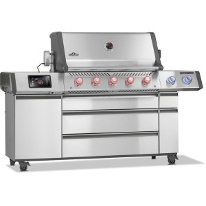 Nowość 2026! Grill gazowy Prestige PRO 665 RSIB z palnikiem rożna, palnikiem bocznym Sizzle Zone™ i wędzarnią, Czarny, WiFi