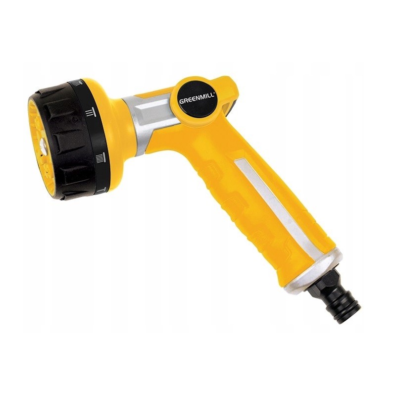 Pistolet metalowy, 8-funkcyjny GREENMILL
