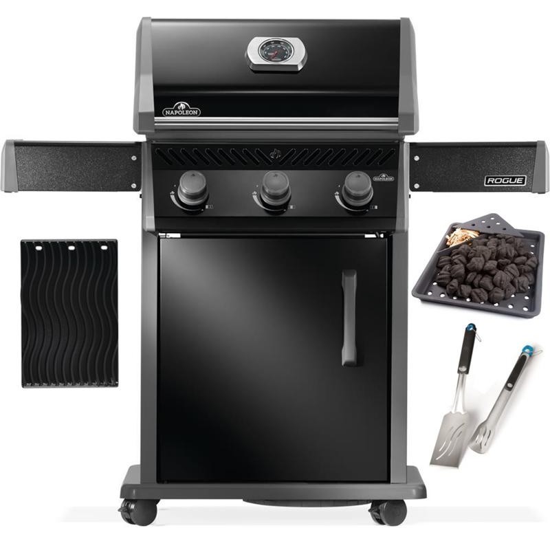 Grill gazowy Napoleon Rogue 425, Czarny + Pakiet akcesoriów na 50-lecie