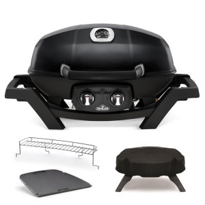 Grill gazowy Napoleon TravelQ PRO285, Czarny + Pakiet akcesoriów na 50-lecie