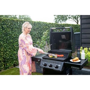 Grill gazowy Napoleon Legend 365, Czarny + Płyta żeliwna