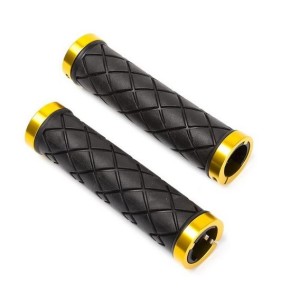 Chwyt  kierownicy CUADRO 130mm czarny/biały pierścień ROMET