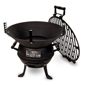 Grill żeliwny beczkowy