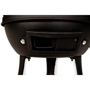 Grill żeliwny beczkowy