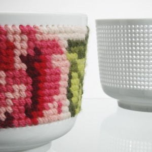 Misa biała Panier Perce-pot roses