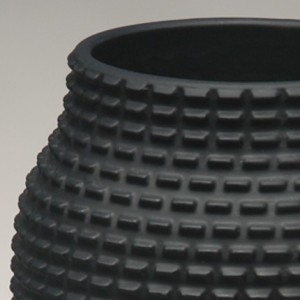 Wazon czarny chapeaux pour vase 3