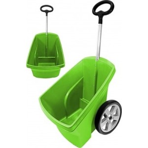 Wózek ogrodowy zielony 67L