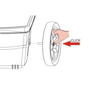 Wózek ogrodowy zielony 67L
