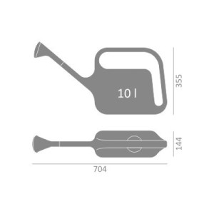 Konewka TRAPEZIUM 10L C4 Fuksja