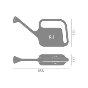 Konewka TRAPEZIUM 8L C3 Zieleń