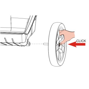 Taczka ogrodowa czarna 120L