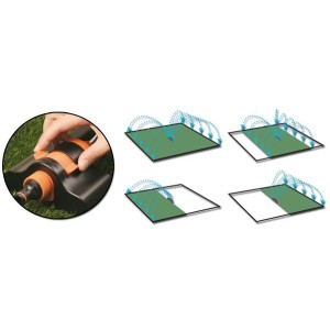 BLACK LINE Kompaktowy zraszacz oscylacyj metalowe ramię