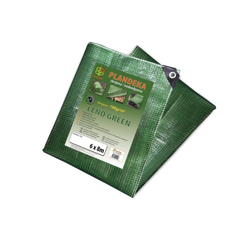 Plandeka zbrojona LENO GREEN 3x5m 100g