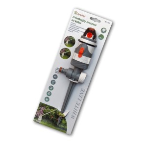 WHITE LINE Zraszacz obrotowy 2-funkcyjny na kolcu