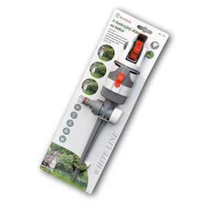 WHITE LINE Zraszacz obrotowy 4-funkcyjny na kolcu