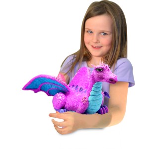 Figurka 3D Różowa Smoczyca