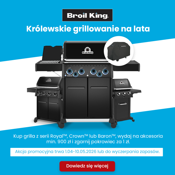 Kup  grilla gazowego Broil King i akcesoria Broil King za minimum 900 zł. Odbierz dedykowany pokrowiec Select do grilla za 1 zł.